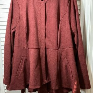 Torrid Woman’s Burgundy Jacket Size 2/2X